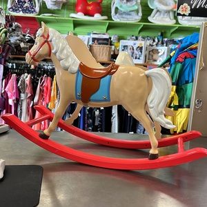 Retired American Girl rocking horse seat with music